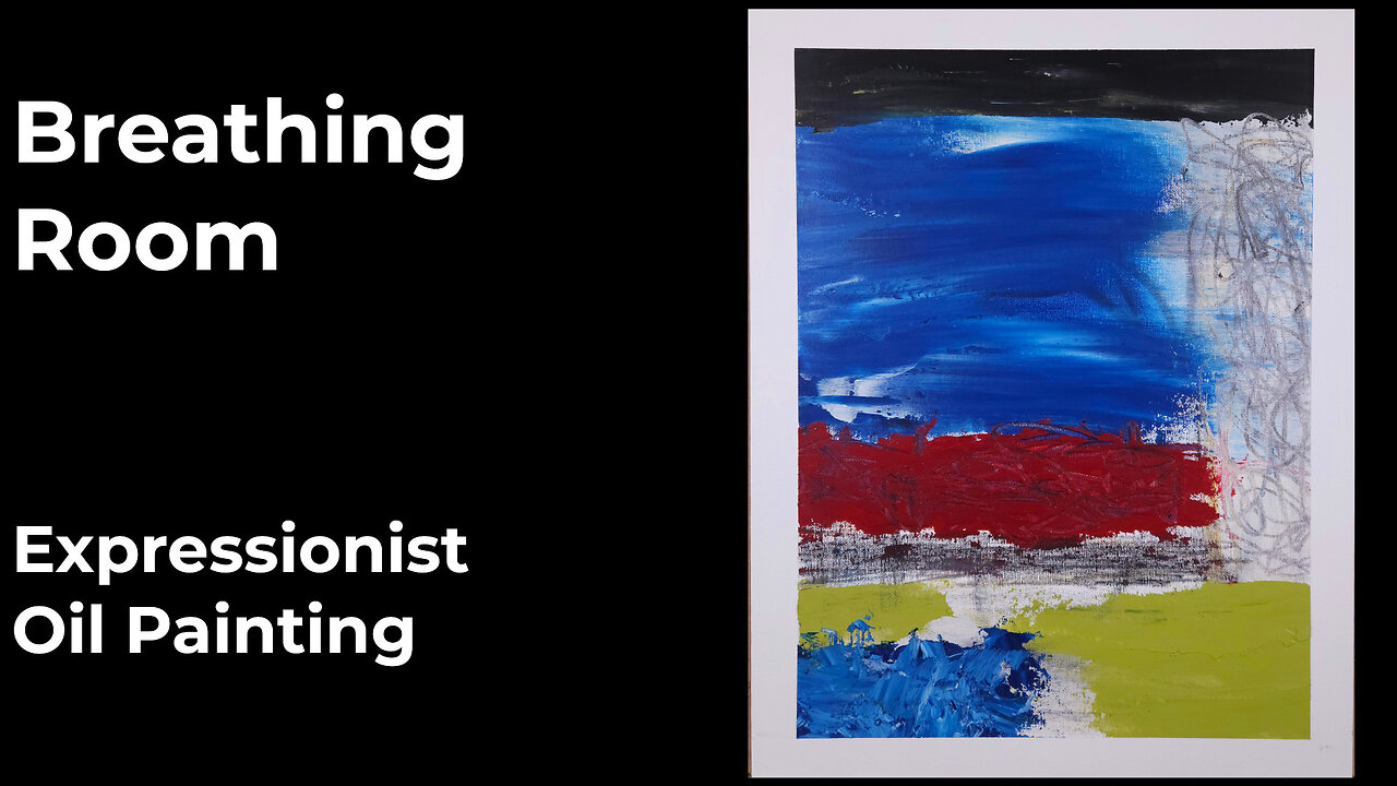 Textured Abstract Painting Tutorial Style | Oil & Cold Wax Techniques + Charcoal