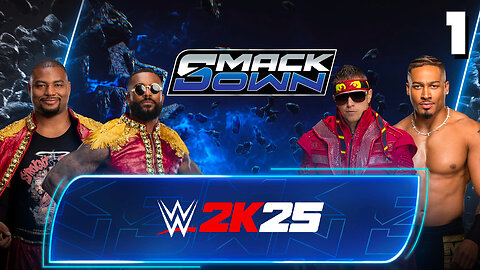 WWE 2K25 Smackdown September 26th 2025 - Match 1: NO 1 Contenders!
