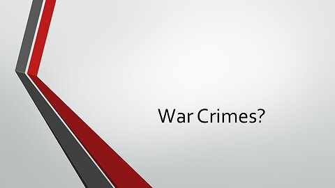 War Crimes?