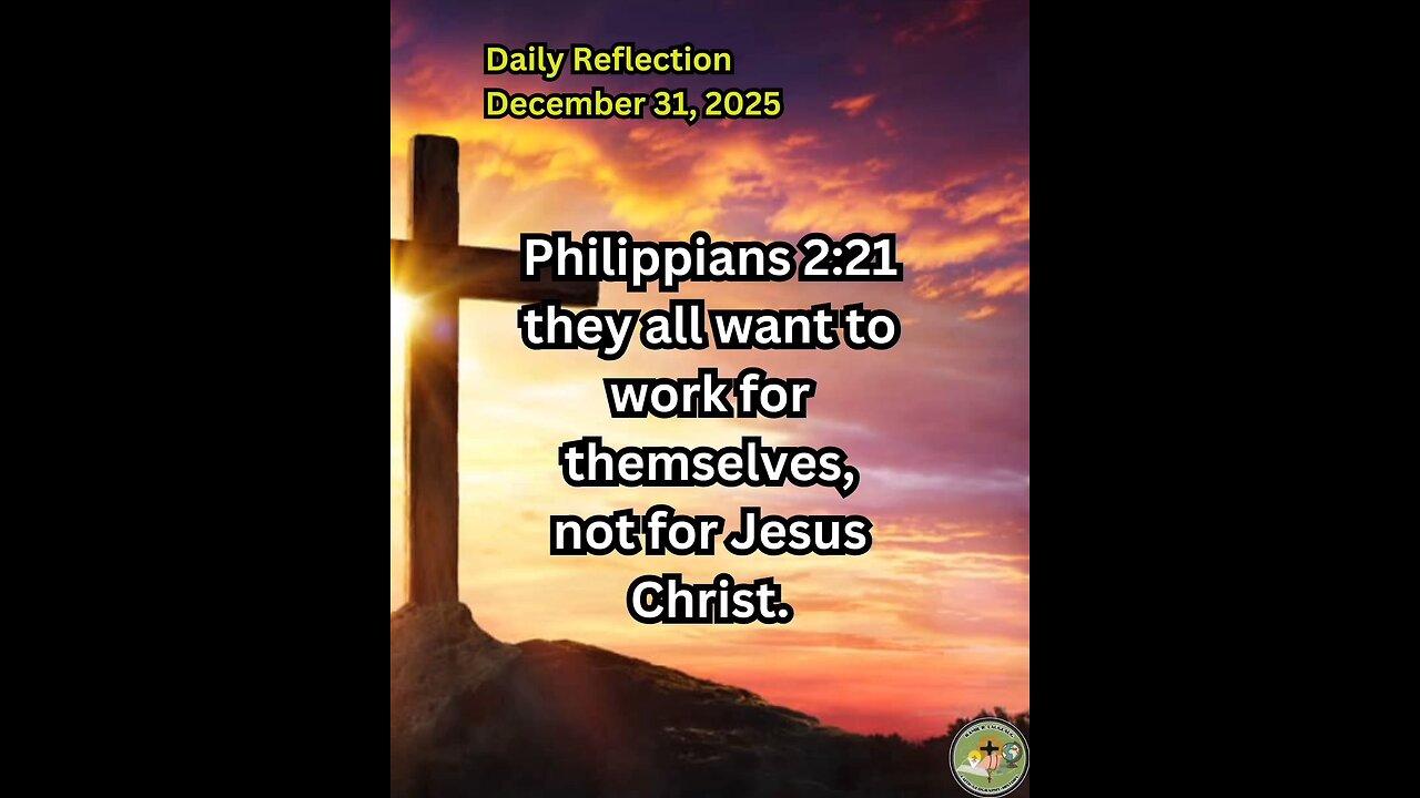 Daily Reflection December 31, 2025 #faith #bible #reflection