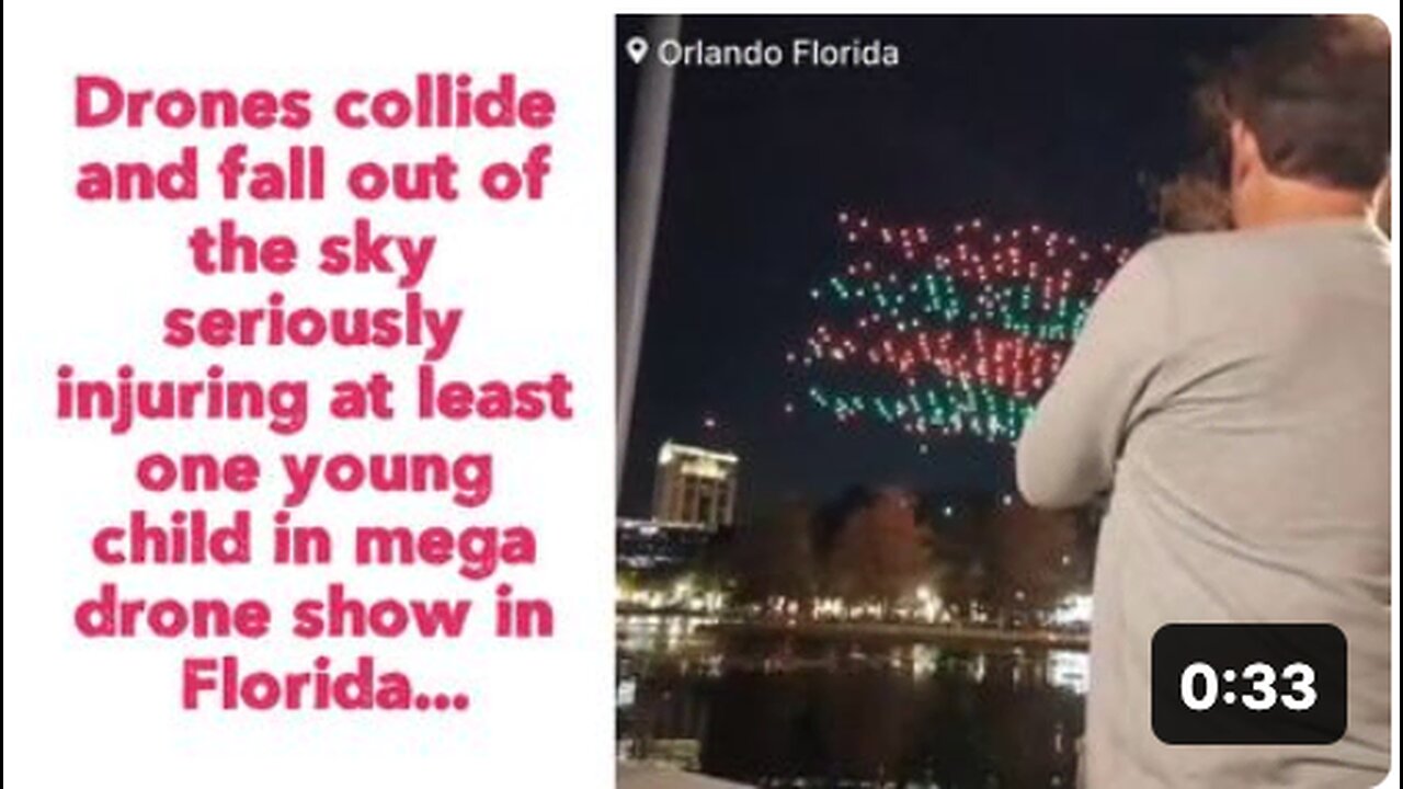 Drones collide and fall out of the sky seriously injuring at least one young child in Florida...