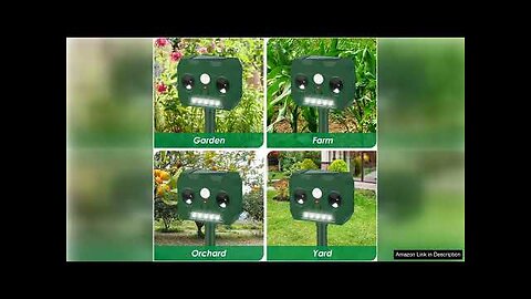 4 Pack Ultrasonic Animal Repellent Deer Repellent Devices Cat Repellent Outdoor Review