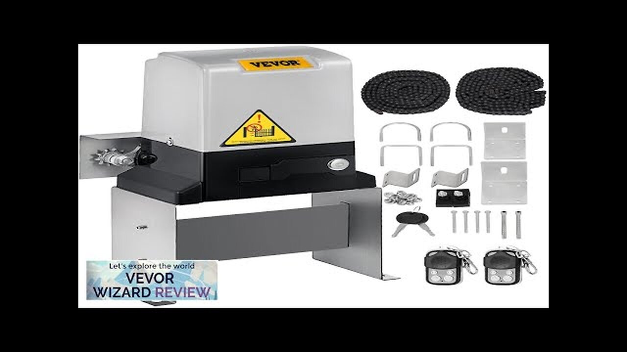 VEVOR Automatic Sliding Gate Opener 1400LBS with 2 Remote Controls Gate Operator Review