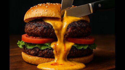 Vegan Volcano Burger – FlavorVille Lava Stack 🌋🌱🔥