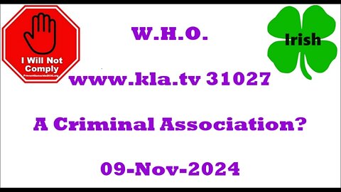 WHO A Criminal Association? 09-Nov-2024