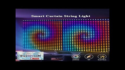 2Pcs Smart Curtain Light App DIY Picture Text Led Display Smart LED Review