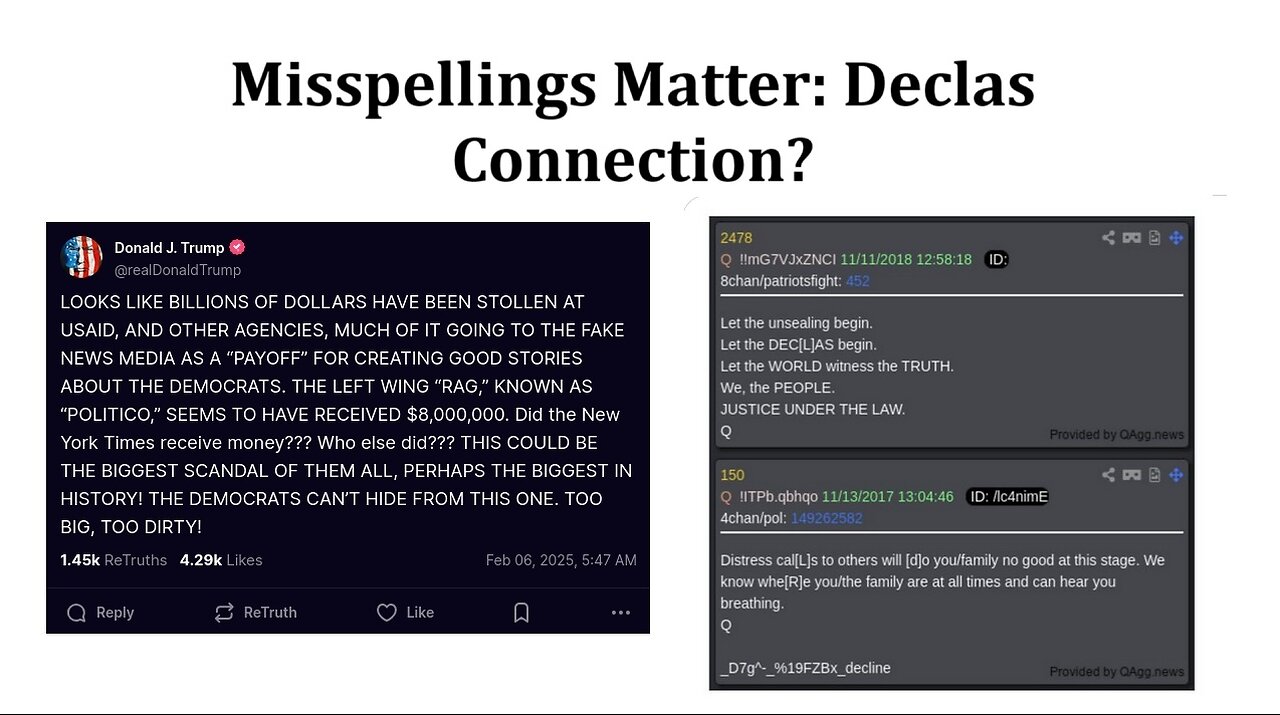 Misspellings Matter: Declas Connection?