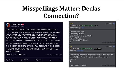 Misspellings Matter: Declas Connection?