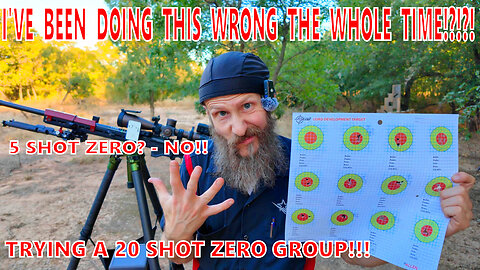5 Shot Zero Is Wrong?? Let's Test the 20 Shot Zero Group Concept!