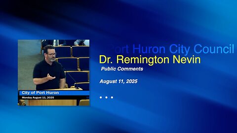 Dr. Remington Nevin Urges No Fluoride in PH Water