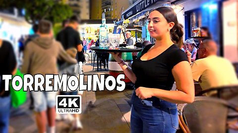 Spain Torremolinos, Costa Del Sol Autumn Night City Walk