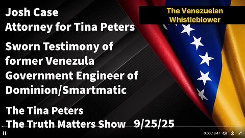 JUAN O SAVIN- Trial Disclosures, Dominion Whistle Blower Tina Peters.us Nino 9 26 2025