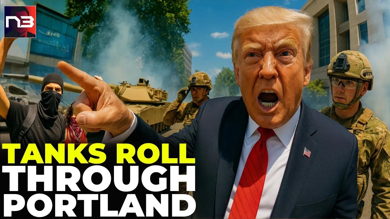 URGENT: Tanks Rolling Past BURGER KING in Portland – What Happens at Midnight Changes America
