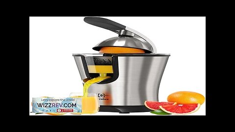 Eurolux Premium Electric Orange Juicer Stainless Steel Citrus Squeezer With New Review