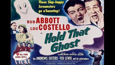 HOLD THAT GHOST 1941 Bud & Lou Find Themselves Stranded in a Haunted House FULL MOVIE in HD