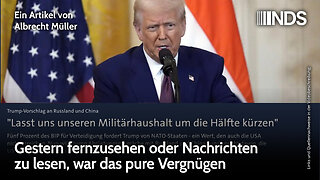 Gestern fernzusehen oder Nachrichten zu lesen, war das pure Vergnügen | Albrecht Müller | NDS