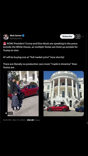 🚨 NOW: President Trump and Elon Musk are speaking to the press outside the White House