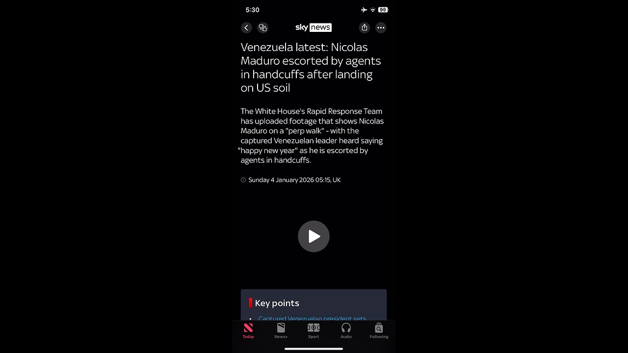 Nicolas Maduro captured : news topics