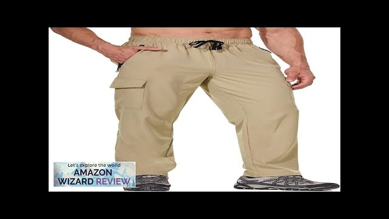 BALEAF Men's Hiking Pants Cargo Quick Dry Water Resistant Elastic Waist Review