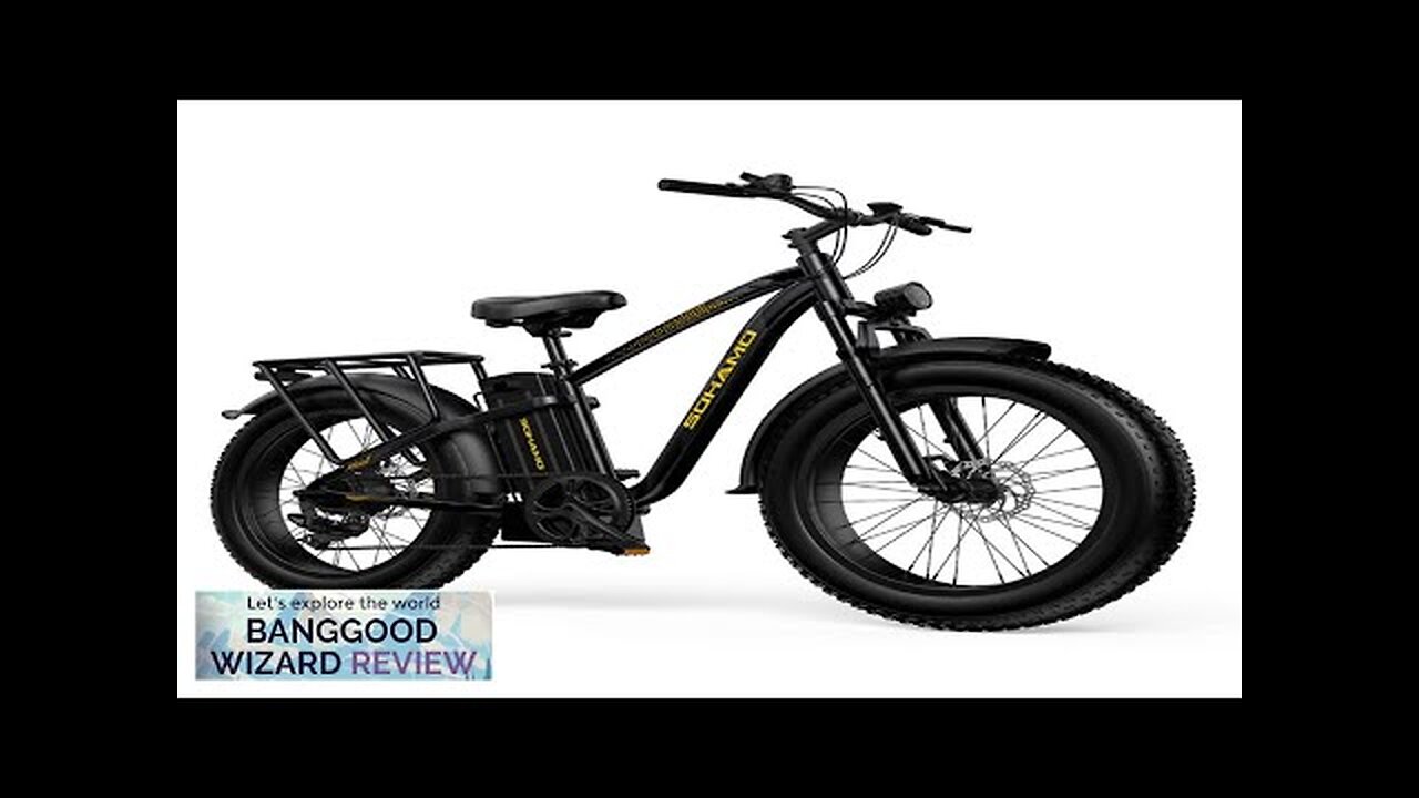 USA DIRECT SOHAMO M3-20Ah 48V 20Ah 750W Electric Bicycle 26*4.0 Inch 48-96KM Review