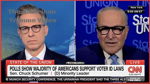 Schumer Goes Berserk When Pressed on the Fact that Americans Support Voter ID Laws