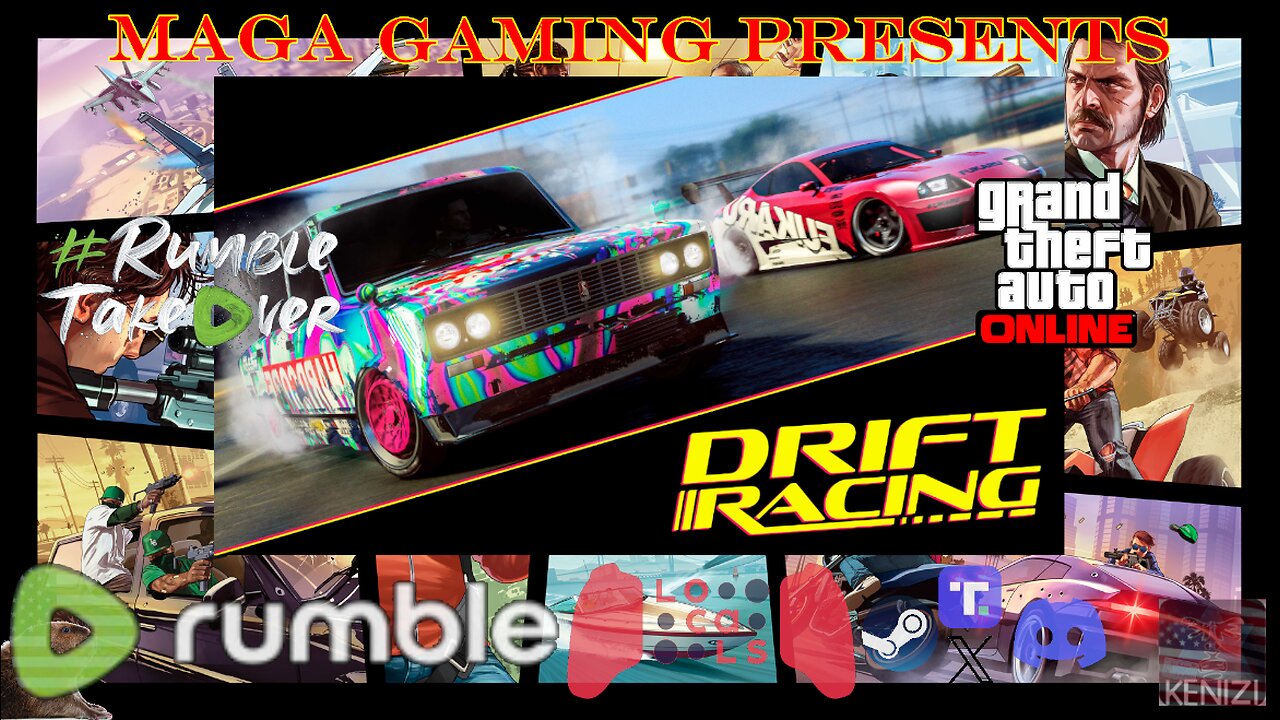 Rockstar Newswire then GTAO - Drift Racing Week: Thursday w/ Rumblers and viewers