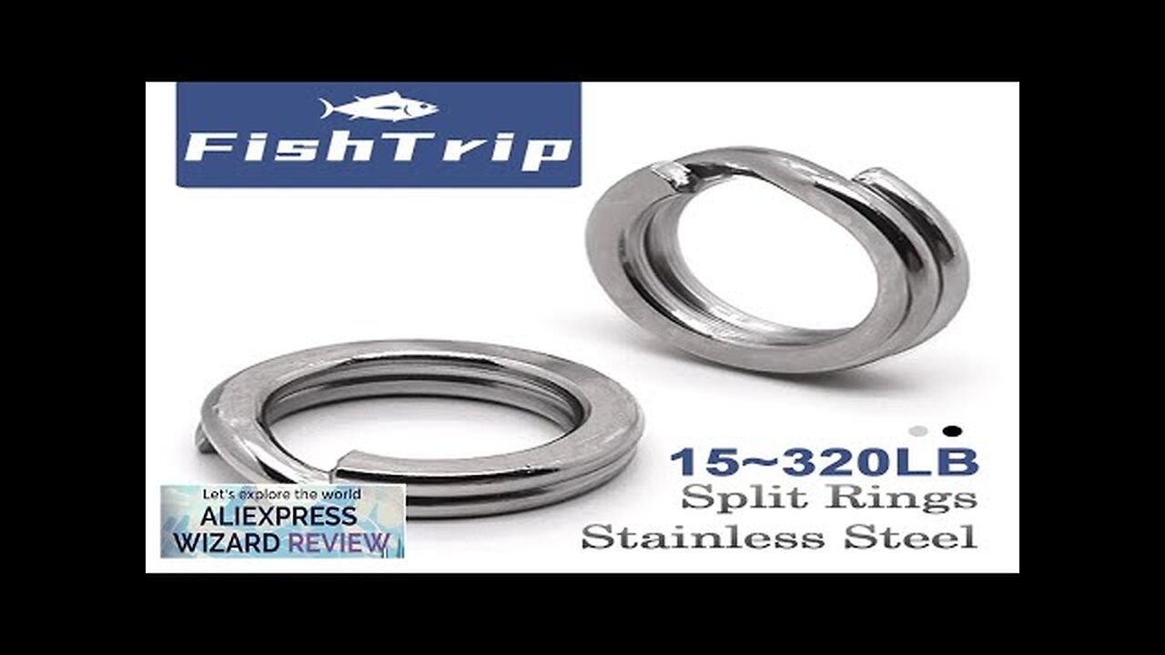 FishTrip Fishing Split Rings 50~200Pack Stainless Steel Heavy Duty Saltwater Lure Hook Review