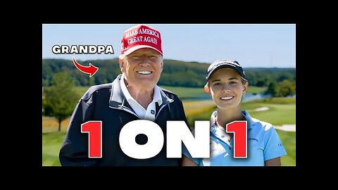 President Trump Plays Golf with his Granddaughter Kai