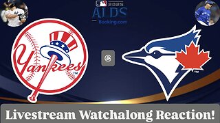 New York Yankees @ Toronto Blue Jays 2025 ALDS Game 2 Livestream Watchalong Reaction