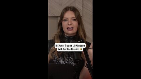 ICE Agent Triggers Lib Meltdown With Just One Question 🤣