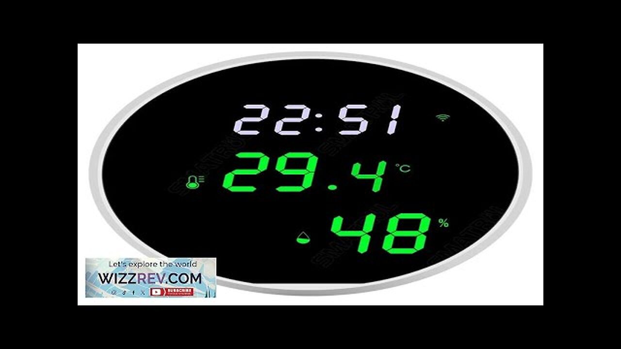 Tuya WiFi Temperature Humidity Sensor Smart Indoor Hygrometer Thermometer with LED Display Review