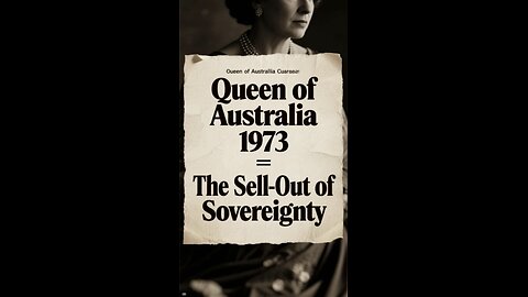 Queen of Australia 1973 - The Sell Out Of Sovereignty