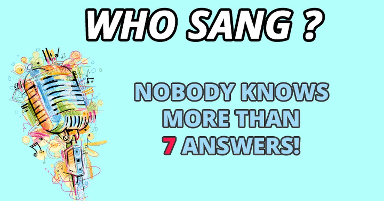 Who Sang