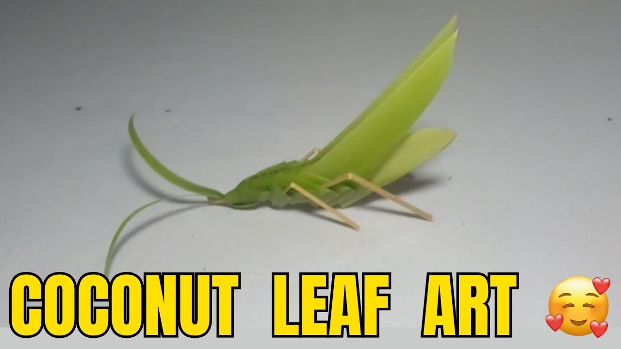how to make Coconut Leaf Animals Easy Tutorial for Kids Eco-Friendly Craft Ideas