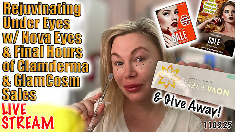 Live Rejuvinate Under eyes with Nova Eyes, Final Hours of Glam Sales & Give Away! Code Jessica10