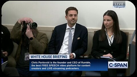 Founder and CEO of Rumble joins White House press briefing - Feb 12, 2025