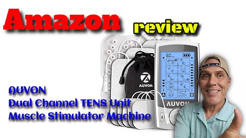 #review AUVON Dual Channel TENS Unit Muscle Stimulator Machine Review