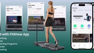 Under Desk Treadmill for Home and Office Portable Treadmill 2.0HP Remote Control LED Display