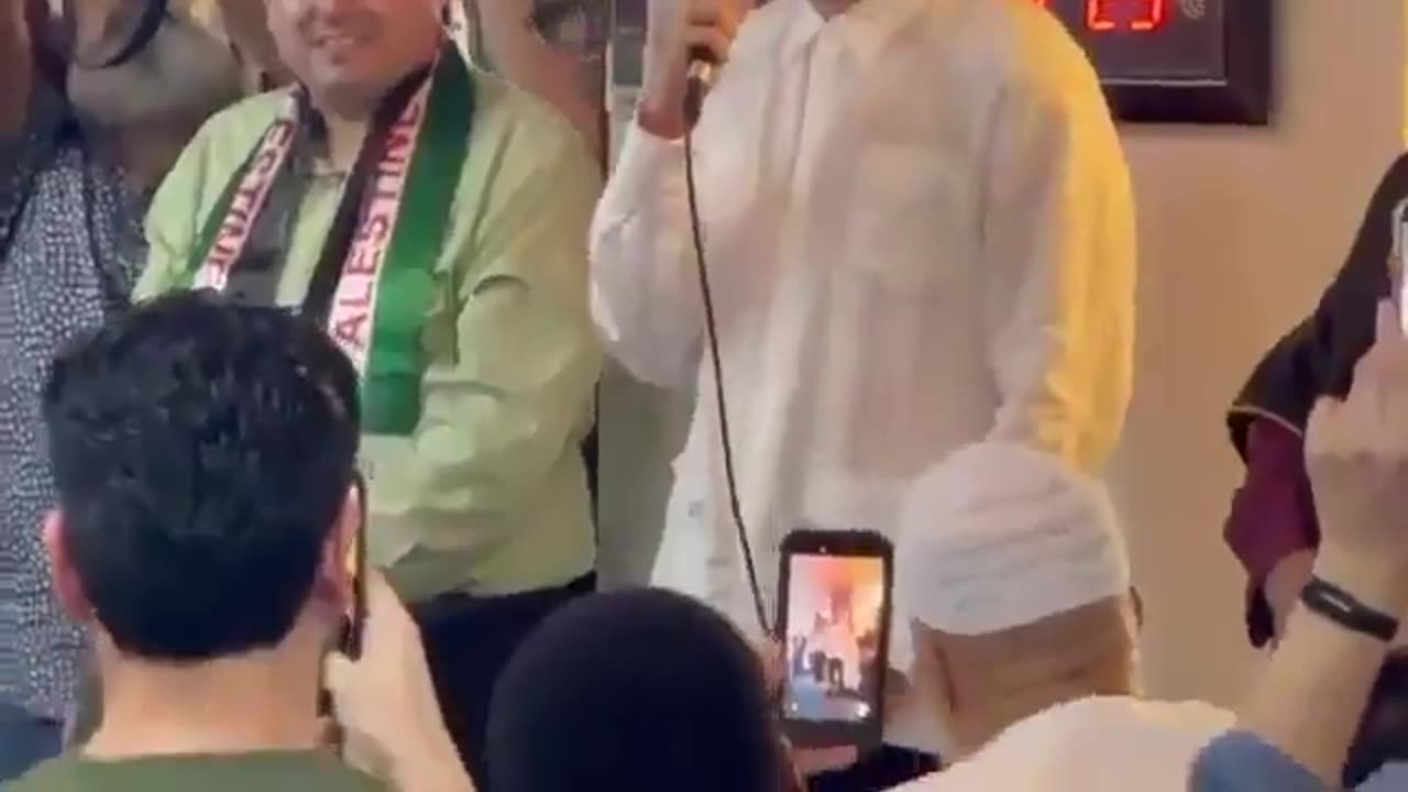 MAMDANI: “This is the first event I’ve done since I won the election last Tuesday”