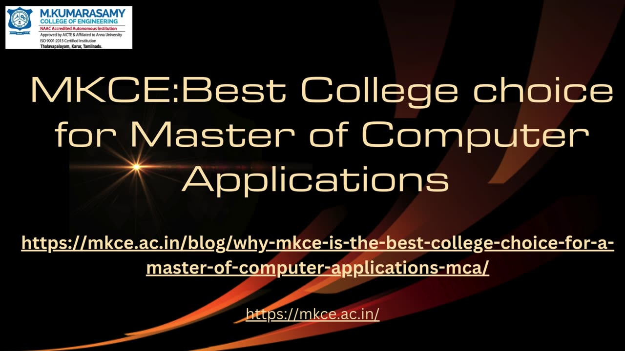 MKCE:Best College choice for Master of Computer Applications