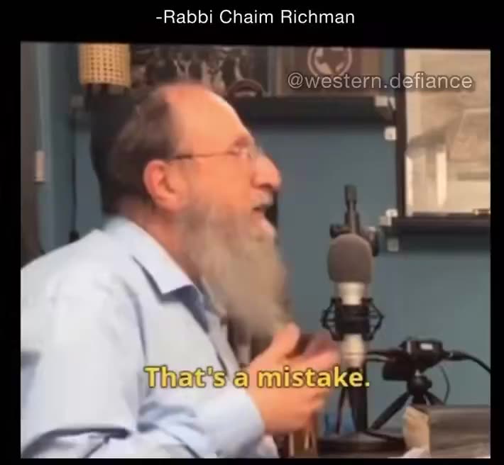 Israeli Rabbi openly says they are the chosen ones