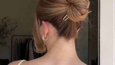 GARLIC KNOT HAir Style Using A Hair PIN
