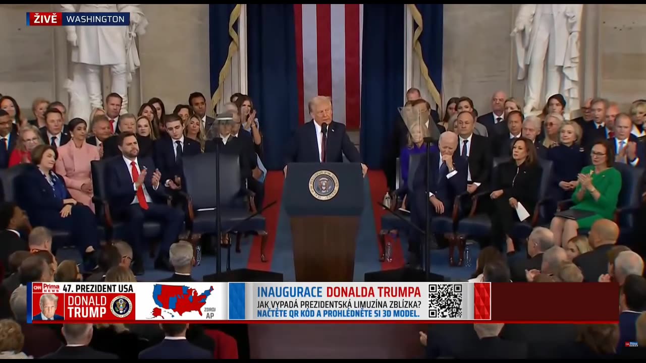 inaugurační projev nového presidenta spojených státu v Českém dabingu