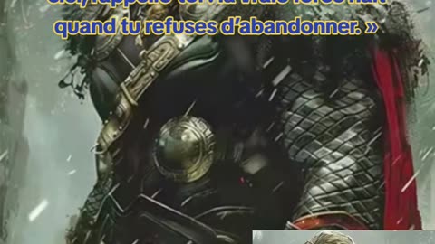 « Quand Thor et Zeus font gronder le ciel, rappelle-toi : la vraie force naît quand tu refuses ...