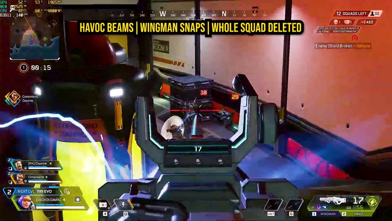 Wattson Wipes a Full Squad in Kings Canyon | Apex Legends Havoc + Wingman