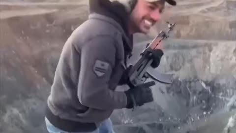 Shooting With Ak 47 in Volkan