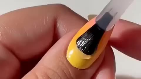 Trending: New Sponge Nail Paint Hack With Three Layers || #shorts #trending #nai