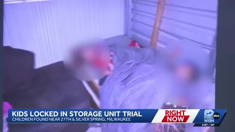 Video of 6 kids found locked in Milwaukee storage unit played in court