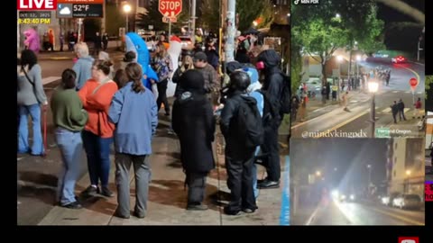 Portland Zionist Antiwhite Ice Protest 10/12/25