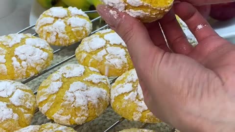 ORANGE COOKIES with cracks 🍊🍪